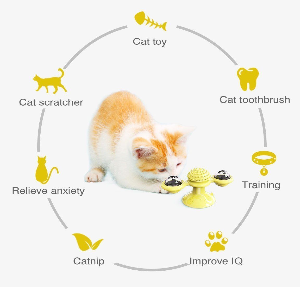 Cat Windmill Toy